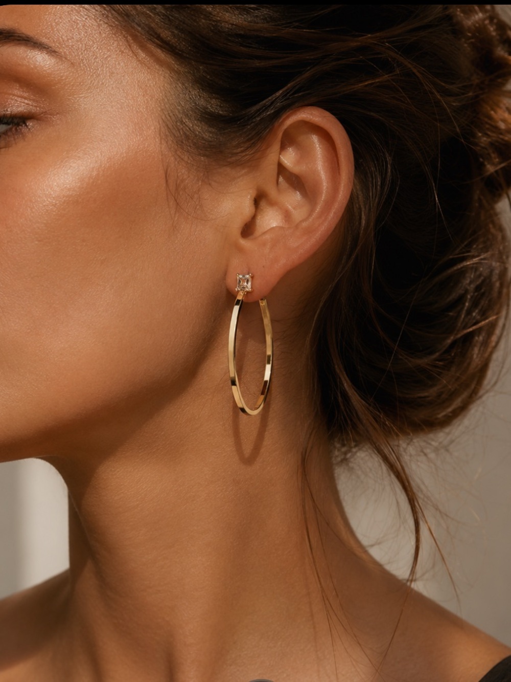 NWT True to form gold hoops